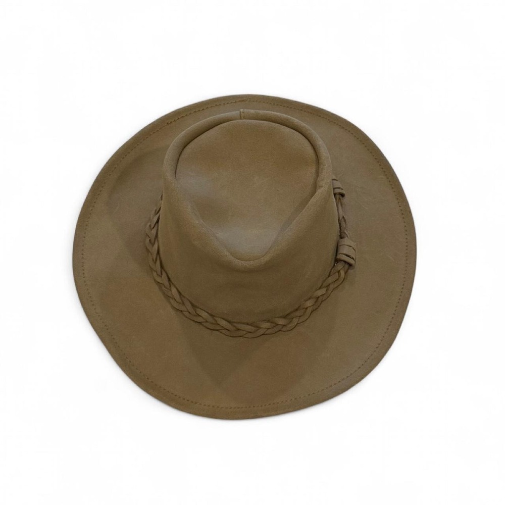 Minnetonka Leather Braided Outback Hat